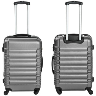 Tectake set of 4 gray ABS suitcases-ultralight travel suitcases, Alodia Store