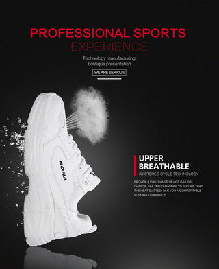 BONA New Designers White Sneakers Women Flats vulcanize Shoes alodia store