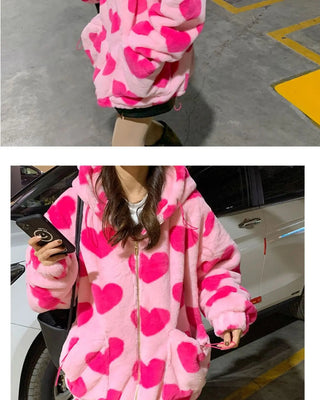 faux rabbit fur jacket Alodia Store