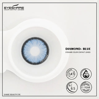 EYESHARE Natural Color Lens Eyes 2pcs Color Contact Lenses For Eye Blue Beauty Contact Lenses Eye Yearly Cosmetic Color Lens Alodia Store