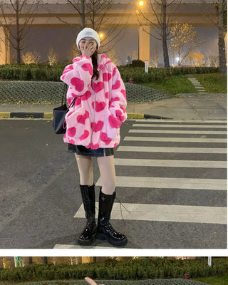 faux rabbit fur jacket Alodia Store