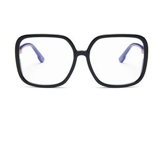 computer blue light glasses Big Square eye glass frame for women Retro vintage clear Women's transparent glasses Optical Frame Alodia Store