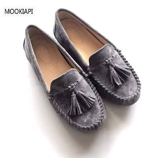 brand high quality women's shoes, 100% real leather, classic women's loafers alodia store