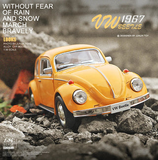 1:36 Mini Car 1967 VOLKSWAGEN Beetle Classic Alloy Car Model Diecasts Metal Toy Car Model Simulation Miniature Scale F346 Alodia Store
