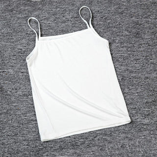 Women Summer Sexy Croptop Tank Top Breathable Fitness Vest Free Size Black White Camisole ALODIA STORE