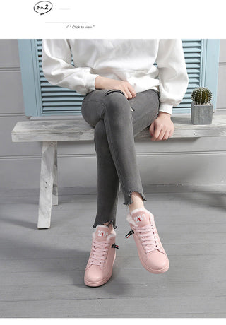 Women Winter Boots Snow Boots  Ankle Keep Warm Plush Shoes ALODIA STORE