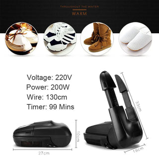 Boot Shoe Dryer Warmer with Ozone Odor Removal Quick Drying Folding Boots Heater - Alodia Store