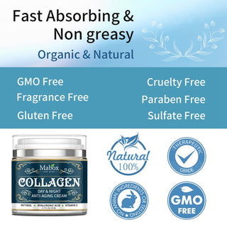 50ml Collagen Vitaming C Anti-aging Cream Retinol Face Cream Hyaluronic Acid Hydrating Vitamin E Tighten Skin Whitening Cream Alodia Store