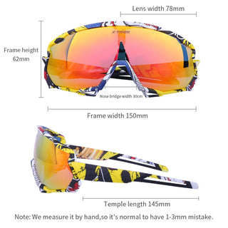 X-TIGER Polarized UV400 Men Women Bicycle Goggles Glasses 5/3 Lens MTB Sports ALODIA STORE