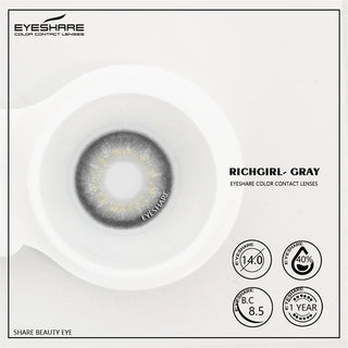 EYESHARE Natural Color Lens Eyes 2pcs Color Contact Lenses For Eye Blue Beauty Contact Lenses Eye Yearly Cosmetic Color Lens Alodia Store