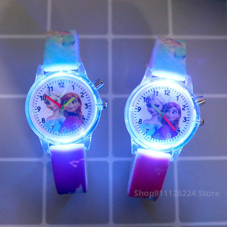 Disney Princess Elsa Kids Watches Girls Silicone Strap Alodia Store