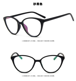 Fashion Women Cat Eye Eyeglasses Frame Men Optical Glasse Frame Retro Eyeglasses Computer Glasses Transparent glasses Alodia Store
