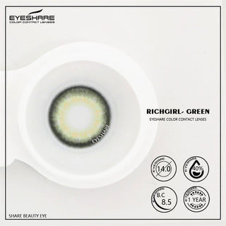EYESHARE Natural Color Lens Eyes 2pcs Color Contact Lenses For Eye Blue Beauty Contact Lenses Eye Yearly Cosmetic Color Lens Alodia Store