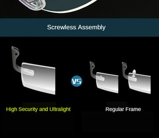 Titanium Alloy Rimless Glasses Frame Men Ultralight Round Eyeglasses Myopia Prescription Frames For Women Optical Eye Glass Alodia Store