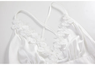 Sling Lace Embroidery V-Neck Sexy Nightdress Alodia Store