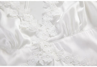 Sling Lace Embroidery V-Neck Sexy Nightdress Alodia Store