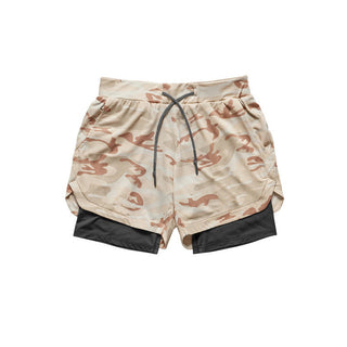 2023 Camo Running Shorts Men 2 In 1 Double-deck Quick Dry GYM Sport Shorts Fitness Jogging Workout Shorts Men Sports Short Pants Alodia Store