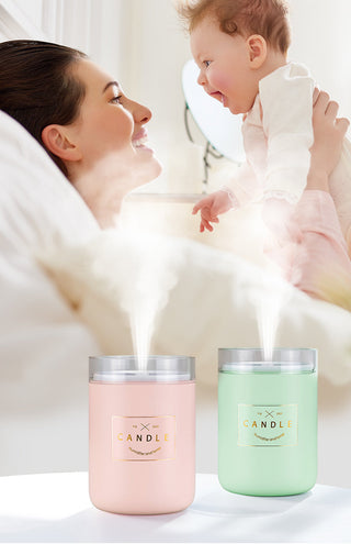 280ML Air Humidifier LED Candle Ultrasonic Cool Alodia Store