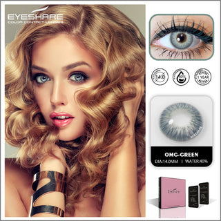 EYESHARE Natural Color Lens Eyes 2pcs Color Contact Lenses For Eye Blue Beauty Contact Lenses Eye Yearly Cosmetic Color Lens Alodia Store
