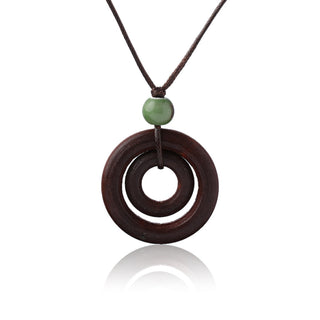 Vintage Wooden Bird Pendant Necklaces Boho Ethnic Style Metal Hollow Necklaces Retro Long Sweater Chain Rope Jewelry for Women Alodia Store