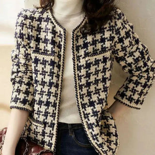 Houndstooth Tweed Blended Vintage Alodia Store
