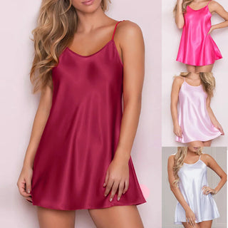 Nightgown Lace Nightdress Sleeveless Nighties V-neck Alodia Store