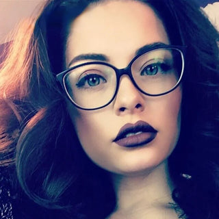 Fashion Women Cat Eye Eyeglasses Men Myopia Optical Glasse Frame Eye Glasses Computer Transparent Clear Frame Oculos Alodia Store