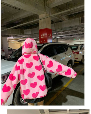 faux rabbit fur jacket Alodia Store