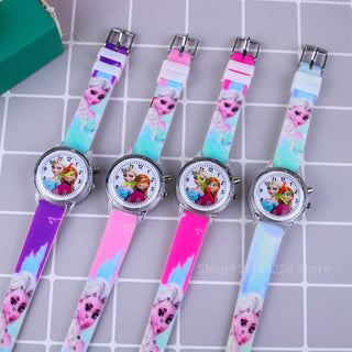 Disney Princess Elsa Kids Watches Girls Silicone Strap Alodia Store