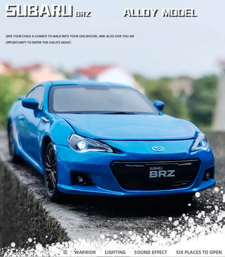 BRZ Alloy Sports Car Model Diecast Metal Simulation Toy Vehicles Car Model Sound Light Collection Childrens Toy Gift Alodia Store