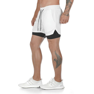 2023 Camo Running Shorts Men 2 In 1 Double-deck Quick Dry GYM Sport Shorts Fitness Jogging Workout Shorts Men Sports Short Pants Alodia Store