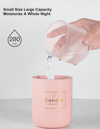 280ML Air Humidifier LED Candle Ultrasonic Cool Alodia Store