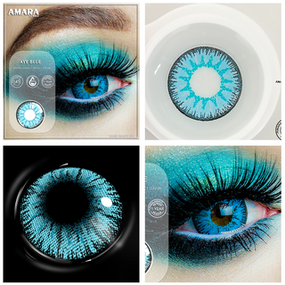 AMARA 2pcsCosplay Anime Eyes Lenses for Eyes AYY Series Makeup Sharingan Beauty Contact Lenses Eye Cosmetic Color Lens Eyes Alodia Store