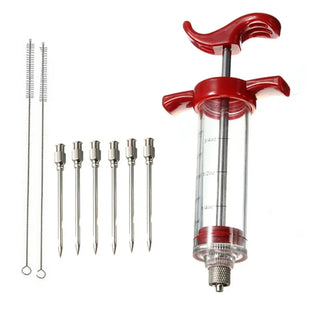 3 Needles 30ML kitchen syringes Stainless steel needles injector of meat kitchen tool meat pounder Poultry Turkey Meat Injectors Alodia Store