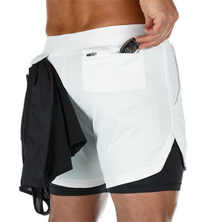2023 Camo Running Shorts Men 2 In 1 Double-deck Quick Dry GYM Sport Shorts Fitness Jogging Workout Shorts Men Sports Short Pants Alodia Store