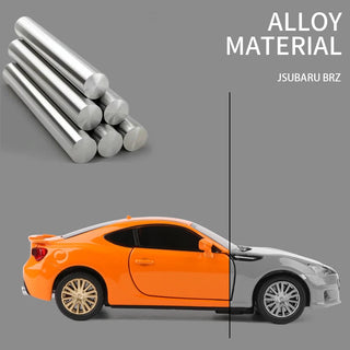 BRZ Alloy Sports Car Model Diecast Metal Simulation Toy Vehicles Car Model Sound Light Collection Childrens Toy Gift Alodia Store