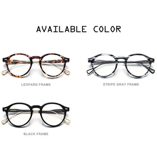 HEPIDEM Acetate Optical Eye Glasses Frame for Women Retro Vintage Round Eyeglasses Men Nerd Prescription Spectacles Eyewear 9121 Alodia Store