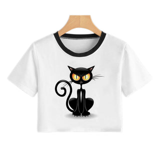Summer Fashion Harajuku Sexy Tank Crop Top White alodia store