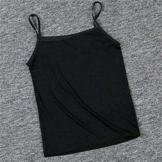 Women Summer Sexy Croptop Tank Top Breathable Fitness Vest Free Size Black White Camisole ALODIA STORE