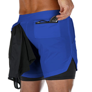 2023 Camo Running Shorts Men 2 In 1 Double-deck Quick Dry GYM Sport Shorts Fitness Jogging Workout Shorts Men Sports Short Pants Alodia Store