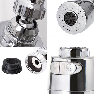 2021 360 Degree Swivel Kitchen Faucet Aerator Adjustable Dual Mode Sprayer Filter Diffuser Water Saving Nozzle Faucet Connector alodia store