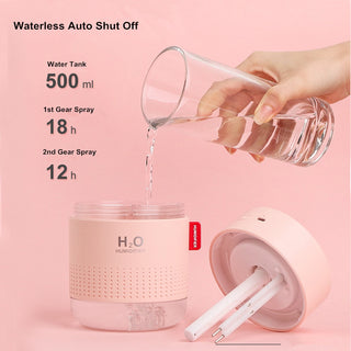 White Snow Mountain Humidifier 500ML Ultrasonic USB Aroma Air Diffuser Soothing Light Aromatherapy Humidificador Home Difusor ALODIA STORE