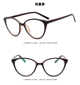 Fashion Women Cat Eye Eyeglasses Frame Men Optical Glasse Frame Retro Eyeglasses Computer Glasses Transparent glasses Alodia Store