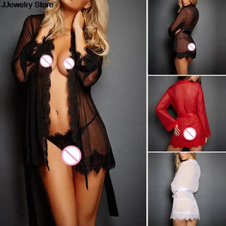 Summer Sexy Lace Nightwear Erotic Lingerie Sleepwear Women Alodia Store