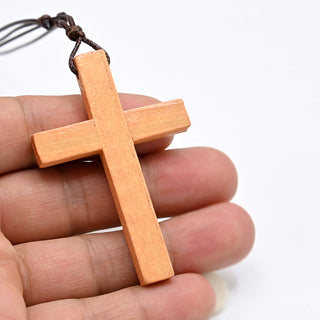 MX001 Catholic Cross necklace Jesus Christ pendant Choker Retro Jewelry style Natural wood necklace Wholesale Amulet Alodia Store