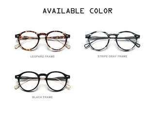 HEPIDEM Acetate Optical Eye Glasses Frame for Women Retro Vintage Round Eyeglasses Men Nerd Prescription Spectacles Eyewear 9121 Alodia Store