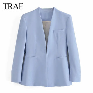 TRAF Autumn Blazers Women Fashion Blazer Alodia Store