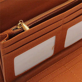 Leather handbag Practical Women Purses Vintage Long Wallets Alodia Store