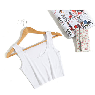 White Crop Tops Vest Tube Top 8Color alodia store
