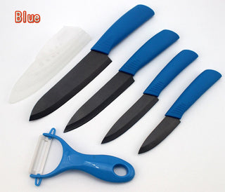 FINDKING Top quality  Zirconia black blade 3" 4" 5" 6" inch + Peeler + covers ceramic knife set kitchen Paring Fruit  knife Alodia Store